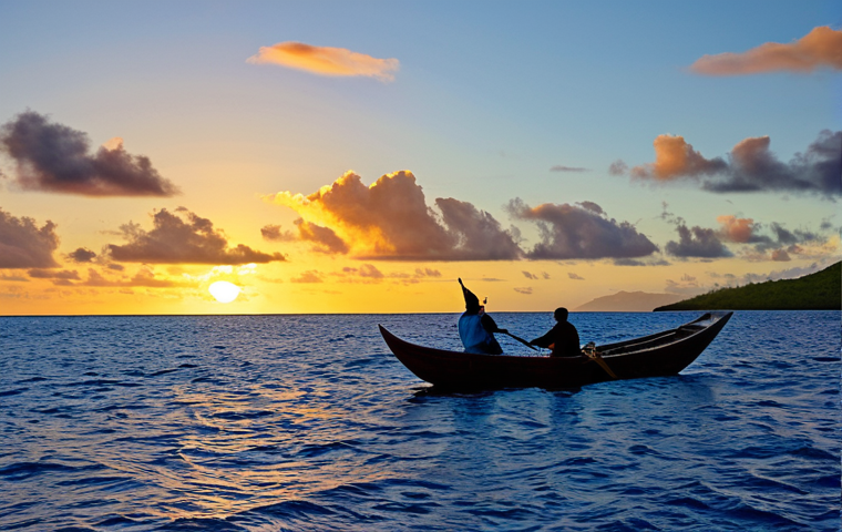 사모아에서 즐기는 선셋 크루즈 - Sunset Cruise - Katamaran**

"A scenic sunset cruise aboard a modern catamaran in Samoa. Fully cloth...